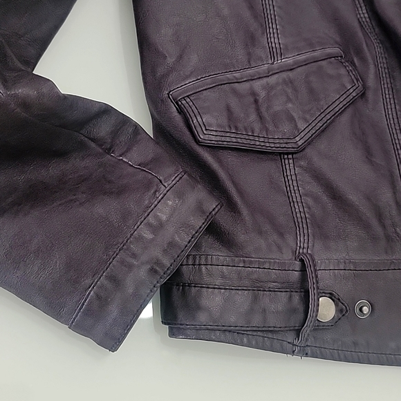 NWOT Kut from the Kloth grey faux leather moto jacket - Picture 2 of 10